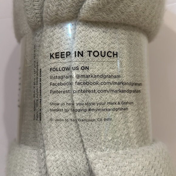 Mark & Graham Grey Throw - Picture 3 of 4